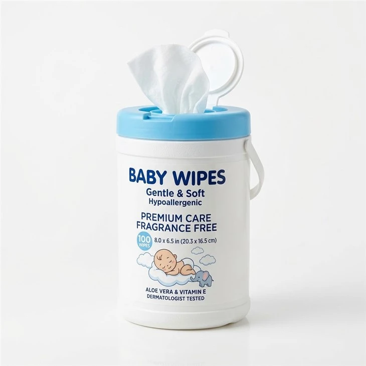 Baby Wipes In Canister