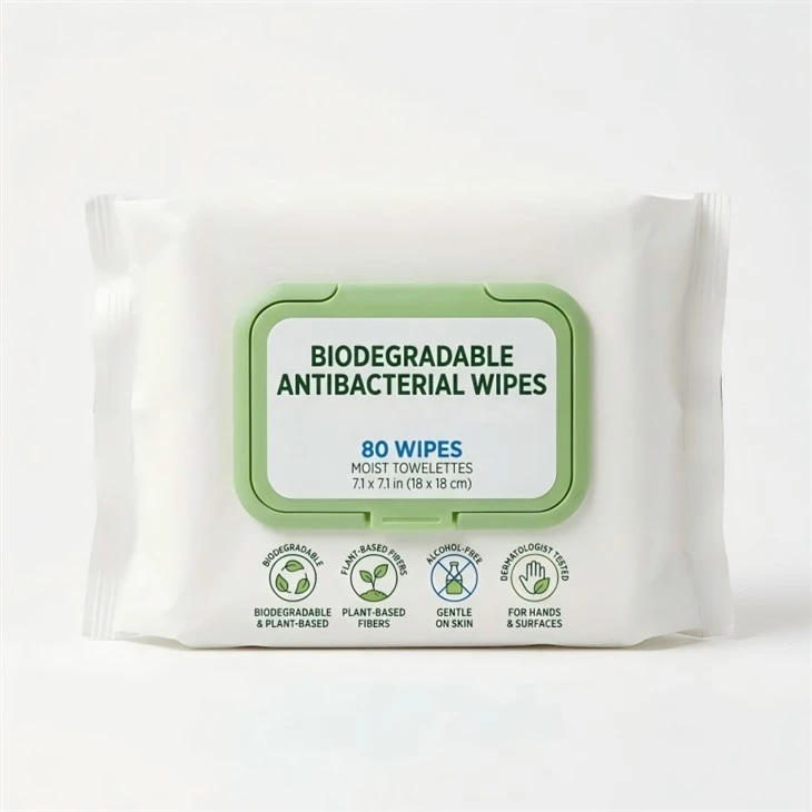 Biodegradable Antibacterial Wipes