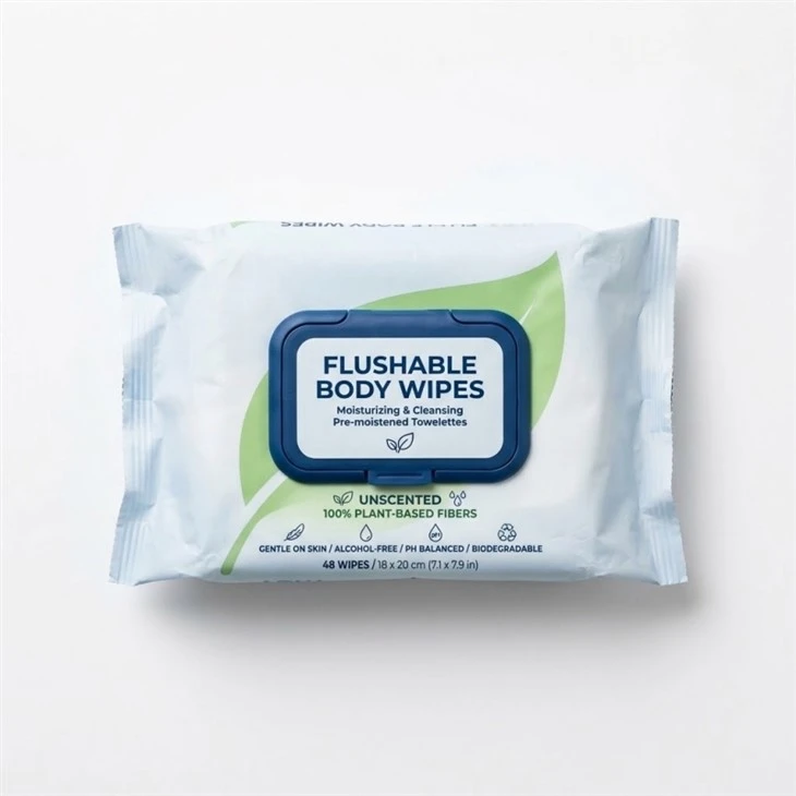 Flushable Body Wipes