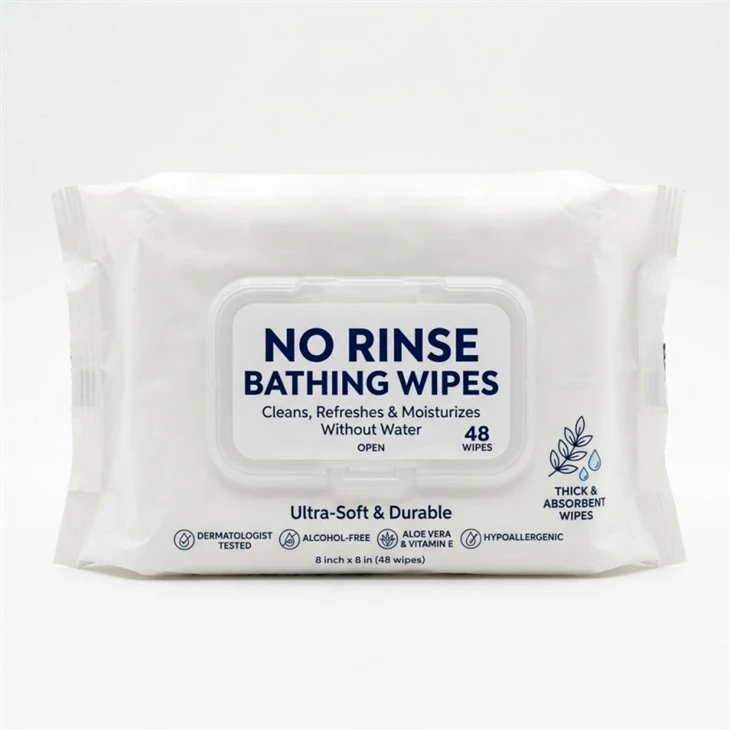 No Rinse Bathing Wipes
