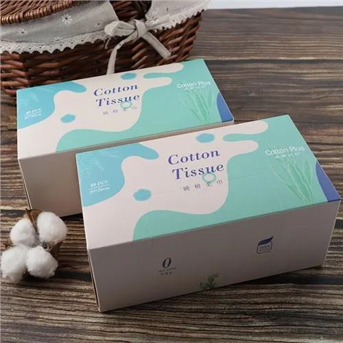 Cotton facial tissue bamboo fibre wipes for sencitive face